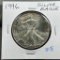 1996 United States Silver Eagle, .999 Silver, KEY DATE UNC, GEM