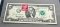 1976 First Day Issue $2.00 Bill, postmarked Newcomerstown Oh with US stamp, UNC