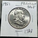 1951 United States Franklin Half Dollar