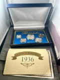 1936 Year to Remember Coin set, in presentation case, 90% Silver coins