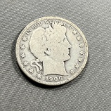 1906-D Barber Half Dollar