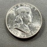 1954 Franklin Half Dollar, 90% SILVER