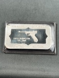 One Troy ounce .999 silver bar, part of a firearm series Limited Edition