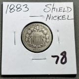 1883 Shield Nickel, Transition year