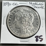 1890-CC Morgan Silver Dollar (Carson City)