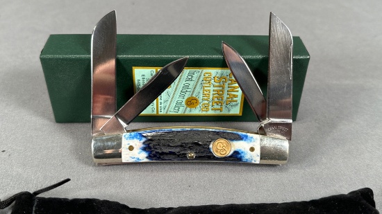 CANAL STREET CUTLERY BLUE STAG FOUR BLADE CONGRESS