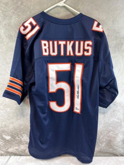 Dick Butkus signed Bears jersey, Beckett
