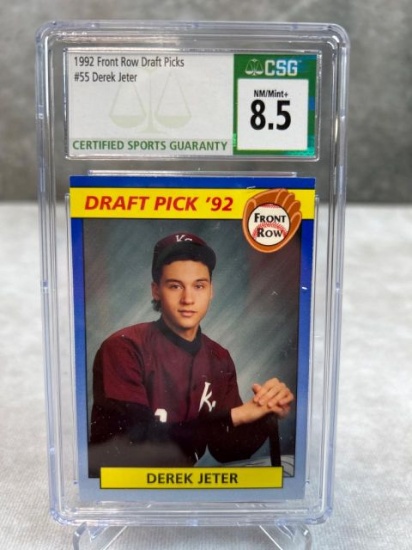 Derrick Jeter (Rookie) card, graded NM/MT+ CSG