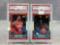 1986 Fleer Cavs Rookies John Bagley & Mel Turpin PSA 8