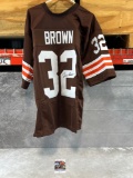 Jim Brown signed Cleveland Browns jersey, JSA