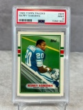 Barry Sanders Rookie Card PSA 9 1989 Topps Traded #83T