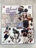 Walter Payton signed color 16X20 montage, PSA