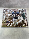 Thurman Thomas signed color 16X20 action photo, Beckett