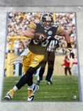 Hines Ward, Pittsburg Steeler, color action photo, 16X20, Beckett