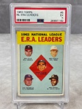 1963 Topps Baseball NL ERA Leaders #5 PSA 5 EX