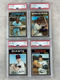 1971 Topps Baseball High Number graded lot with 2 Short Prints