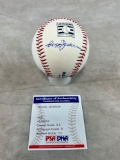 Reggie Jackson, signed HOF baseball, PSA
