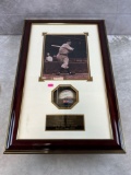 Joe DiMaggio signed MLB baseball, PSA/DNA, in a display