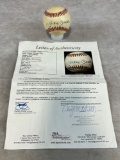 Mickey Mantle signed MLB baseball, full letter, JSA
