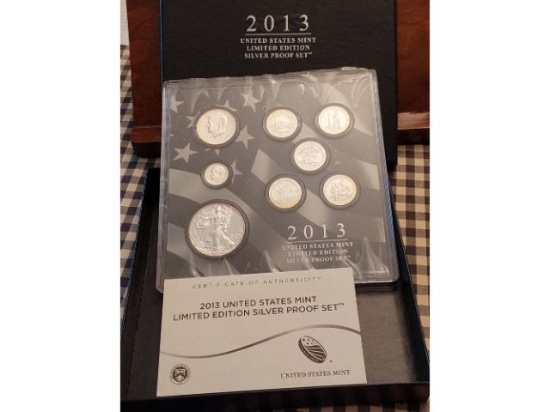 2013 U.S. LIMITED EDITION SILVER PROOF SET