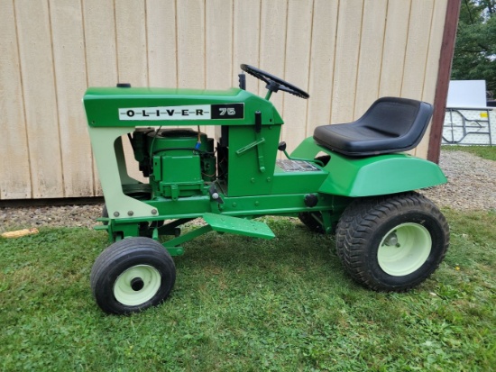 Oliver 75 lawn tractor/ works