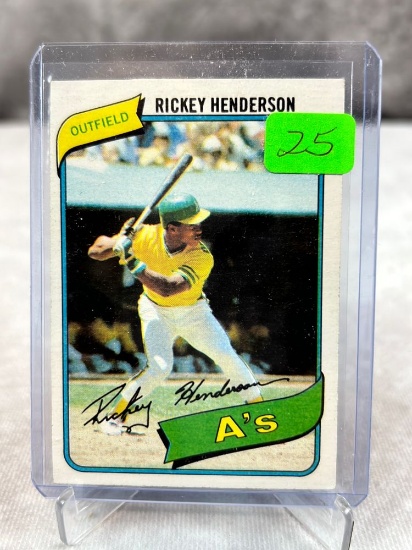 Ricky Henderson 1980 Topps Rookie