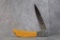 AL MAR EAGLE YELLOW HANDLE FOLDING KNIFE