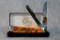 2014 Case XX Trapper with Halloween Engraved Handle and Worked Blades