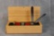 Silverhorse Stoneworks Mini Trapper Style Custom Knife w/exotic inlays