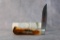 Tidioute Cutlery Mixed Gourd Bone OH-14 Folding Hunter Style Knife