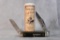 Tidioute Cutlery Spring Green Jig Bone 'Calf Roper' Knife with Blade Etch