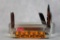 2012 Case XX 63090 Stockman with Halloween Blade Etch & Handle Engraving