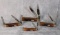 Four 2017 Case XX Burnt Walnut Bone Limited Edition Knives, four times the money