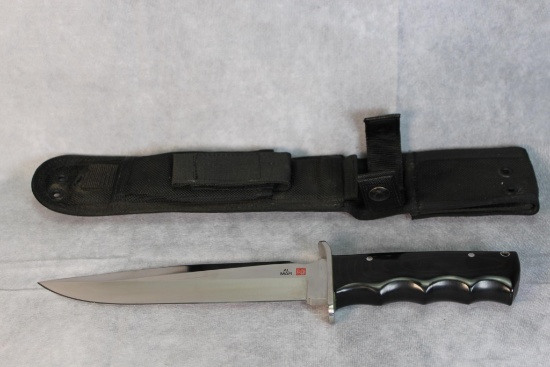 Al Mar, Fighting knife, w R.A. sample engraved on blade, 1 st prod run
