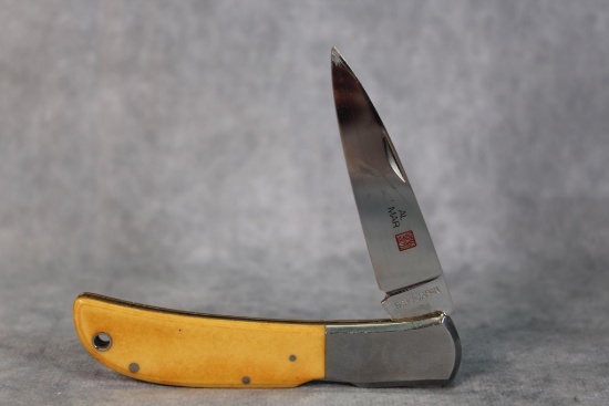 Al Mar Yellow Micarta, Eagle, medium