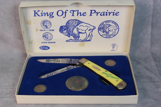 1990 Case XX "King of the Prairie" Commemorative Knife and Coin Set