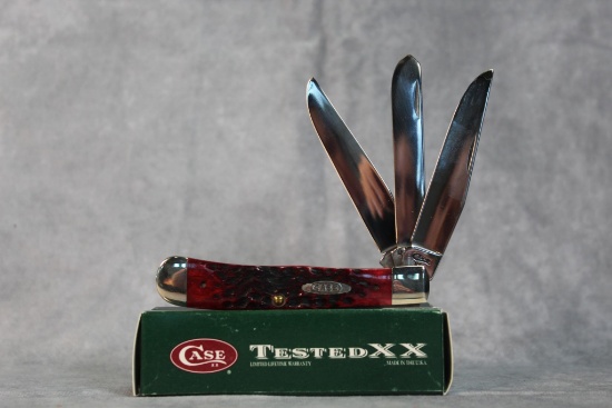 Case XX Three Blade Red Bone Trapper DR6354