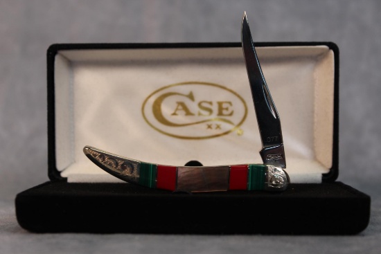 2009 Case XX Black Jade & Coral Tiny Toothpick