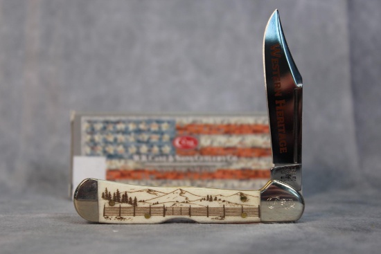 2020 Case XX 'Western Heritage' Mini Copperlock w/Handle Engraving