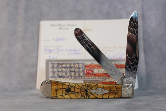 2017 Case XX Wild Horse Custom 'Antique Bone Woodland Widow' Trapper