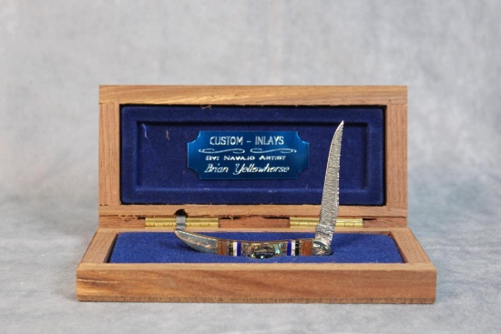 2009 Case XX Tiny Toothpick with Custom Inlays by Brian Yellowhorse