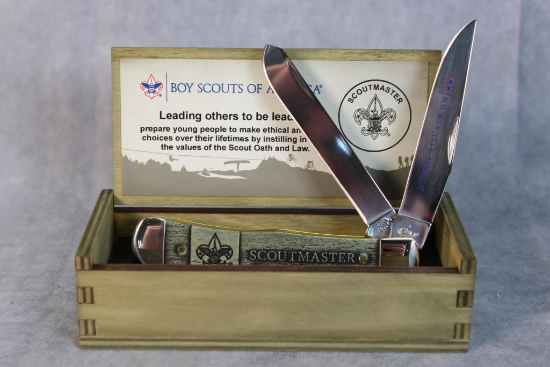 2017 Case XX Boy Scouts Natural Bone Color Wash Trapper
