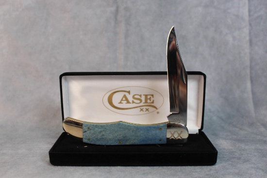 2018 Case XX Navy Blue Bone Folding Hunter