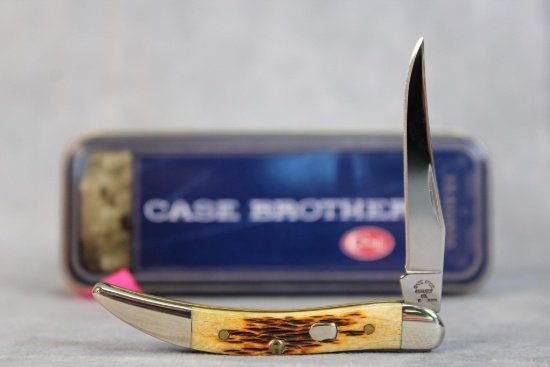 Case XX 610096 Bone Handle Tiny Toothpick w/Case Bros Cutlery Co. Tang Stamp