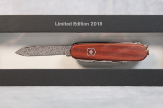 2018 Limited Edition Victorinox Swiss Army Knife with Damascus Blade