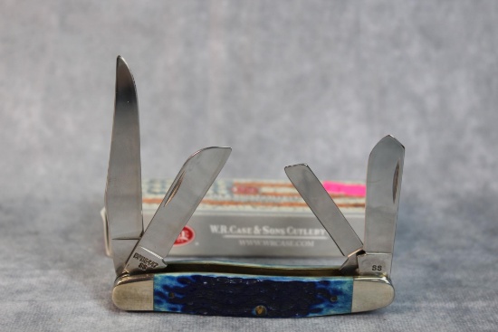 1995 Case Bradford PA 4 blade 6447SSP Blue Bone Stockman