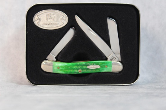 2001 Case XX John Deere 6318 Three Blade Green Bone Stockman