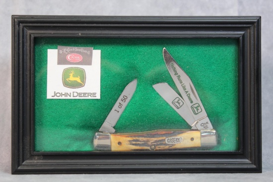 1995 Case XX USA Stag Handle Stockman with John Deere Blade Etch, 1 of 50