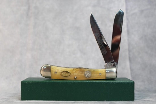 Canal Street Cutlery "Founder's Day" Moon Pie Trapper w/Ram's Horn Handle
