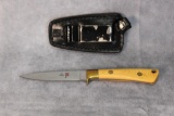 Al Mar, Honeywood handle straight boot knife no sheath